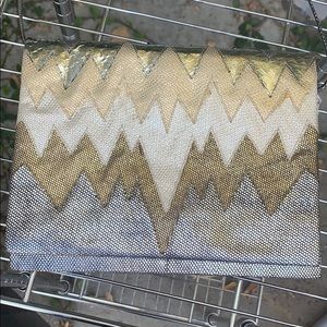 Andrea Pfister Silver Snakeskin purse